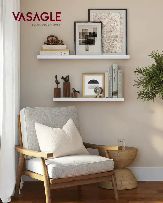 Wall Shelves Set of 3, Floating Shelves, Wall Mounted, 8 x 15.7  in Home Décor & Accents in Markham / York Region - Image 3