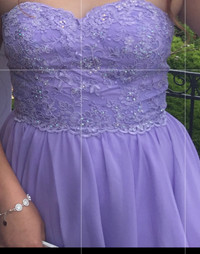 Lilac graduation dress