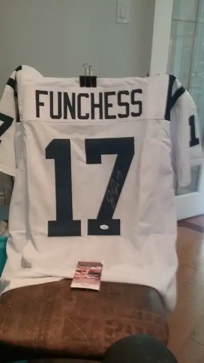 Devin Funchess Signed Football Jersey Not Game Worn
