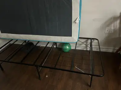 Foldable Twin Bed Frame + Mattress for Sale -40$, View more
