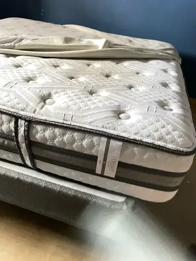 king size frame dual box springs and mattress, View more