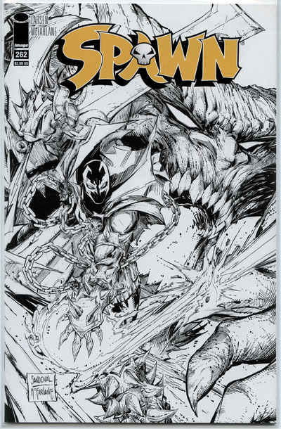 Spawn #262 Image (2016) Modern Age Comic B&W Sketch Cover, View more