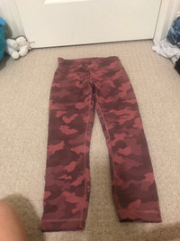 Lululemon Red camouflage leggings ( women)size 12