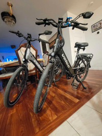 His and Hers Ebikes Velec R48 14Ah Like New