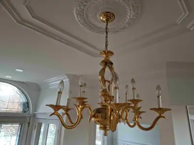 Medium/large chandelier, gold / polished brass, View more