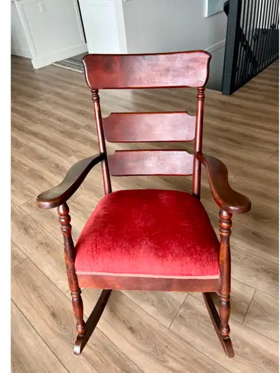 Beautiful Solid Wood Antique Rocking Chair, View more