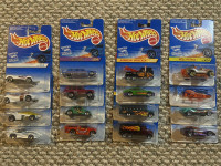 Packaged Hot Wheels Toy Car Sets from 1990’s