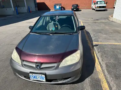 As-Is 2004 Honda Civic 4 door $3,000 or best offer 260,000km - Minor cosmetic damage (internal/exter...