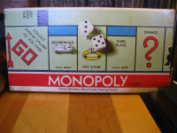 Jeu MONOPOLY 1935, 1946, 1961 English Edition.