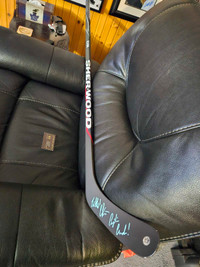 Wendel Clark Signed Sherwood Hockey Stick 