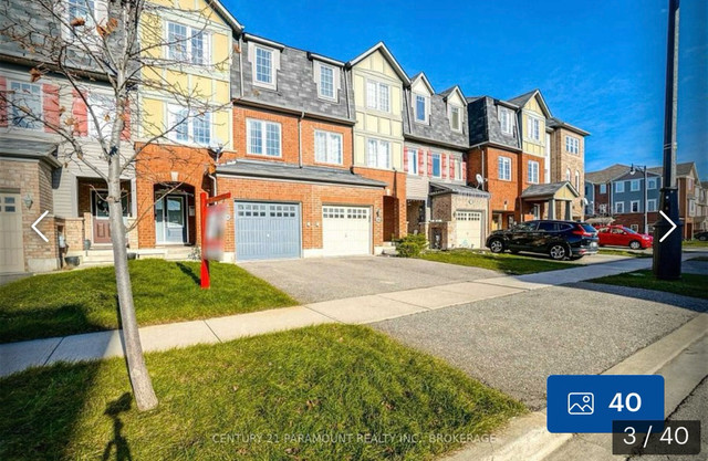 Freehold Townhouse for Sale By Owner in Houses for Sale in Mississauga / Peel Region