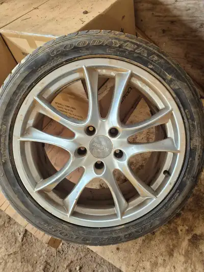 Four 275/40R20 Rims and Tires. Originally off a VW Touareg. RSSW 20 inch rims with Eagle All season....
