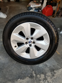 Michelin Defender T&H Tires On OEM 2018 forester Alloy rims