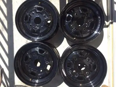 These rims NEVER had tires on them = BRAND NEW Same Specs as 2018 BRP Outlander 700 but will fit man...