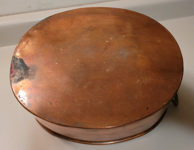 Vintage Rare Large Oval Copper Planter with Brass Handles in Arts & Collectibles in Oshawa / Durham Region - Image 3