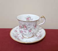Vintage Paragon "Victoriana Rose" Bone China Tea Cup & Saucer