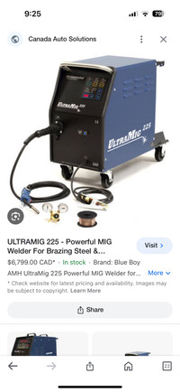 AMH UltraMig 225 Powerful MIG Welder for Brazing, Steel & Alumin