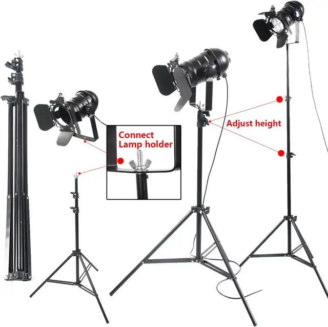 NEW Industrial Vintage Black Adjustable Tripod Floor Lamp in Indoor Lighting & Fans in Markham / York Region - Image 7