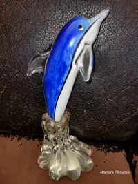 Glass Dolphin Decor