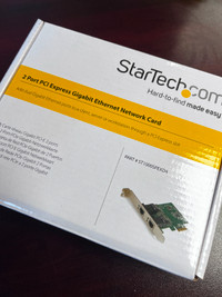 StarTech Dual Port PCIe Network Card - Low Profile