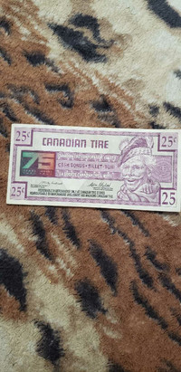 Canadian Tire 25 cent 75 Years