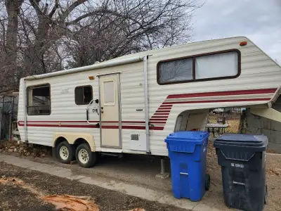 Good condition. Newer tires. No fridge. See at 333-15st North Lethbridge. Or call 403 593 8585. $325...
