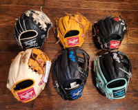 High End Rawlings Baseball Gloves