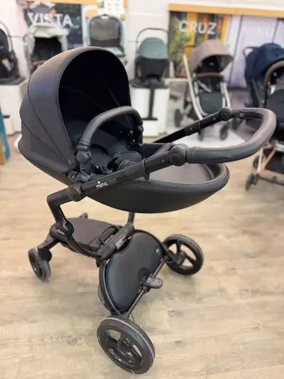 Mima Xari black frame+Black seat Stroller, View more
