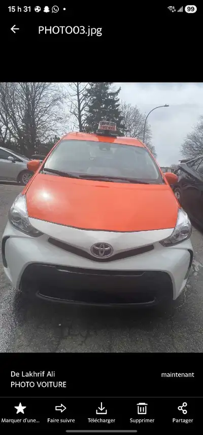 Taxi a louer Toyot priusV 2018 Hybrid , View more