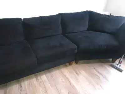 Black lazy boy couch, View more