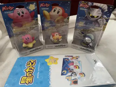 Kirby, Waddle Dee & Meta Kinght amiibos + Diorama Display, View more