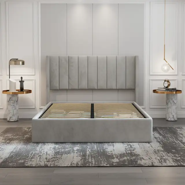 Queen Bed Frame with Hydraulic Lift Storage | Brand New in Box in Beds & Mattresses in Peterborough - Image 7