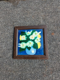 6x6 in framed ceramic tile