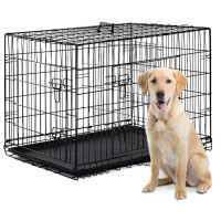 NEW 2 DOOR 24 , 36 , 42 & 48 IN DOG KENNEL DOG CAGE & TRAY