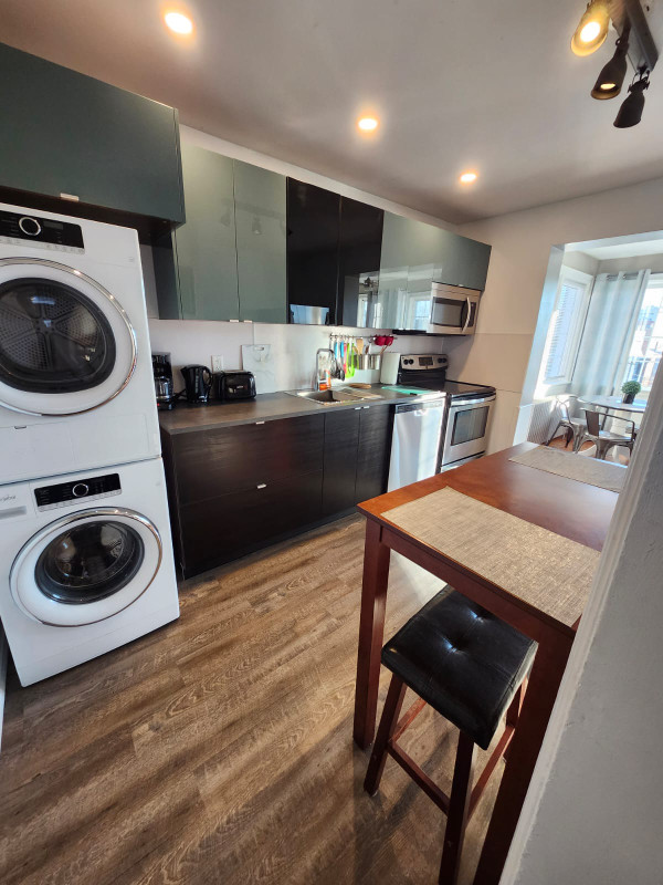 JUNE 1st -- Fully Furnished 2 Bed/1Bath --Laundry+WiFi in Long Term Rentals in Sudbury