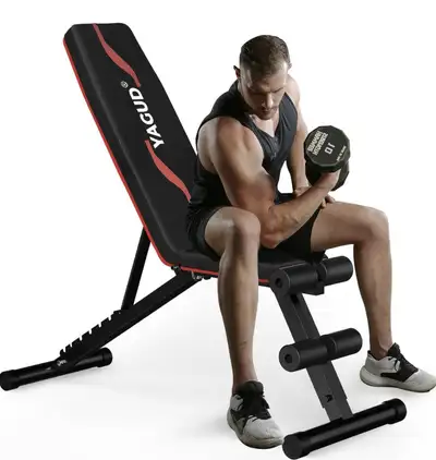 Brand New in Box Yagud Adjustable Weight Bench, View more