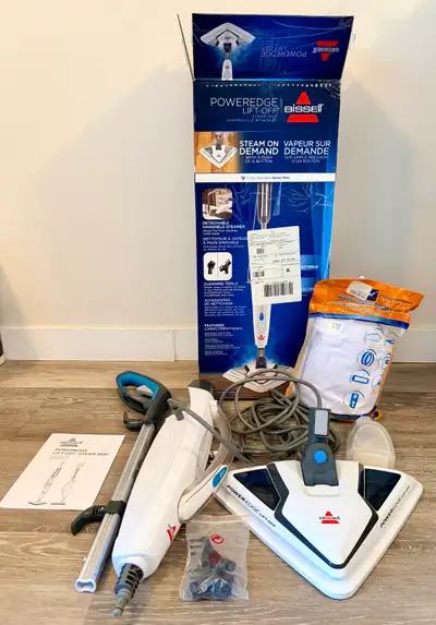 BISSELL PowerEdge Lift-Off Steam Mop, Handheld Steamer, 2814C, View more