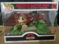 Funko moment Jurassic Park Muldoon raptor hunt special edition