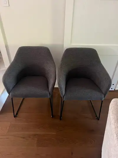 Grey arm chairs (set of 2), View more