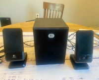 Logitech computer speakers. 