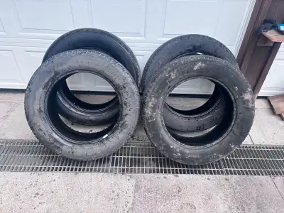 Selling a set of four 275/60/20 Goodyear Wrangler tires, perfect for your SUV or light truck. These...