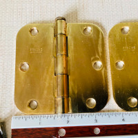 3½" Polished Brass Apache Door Hinges
