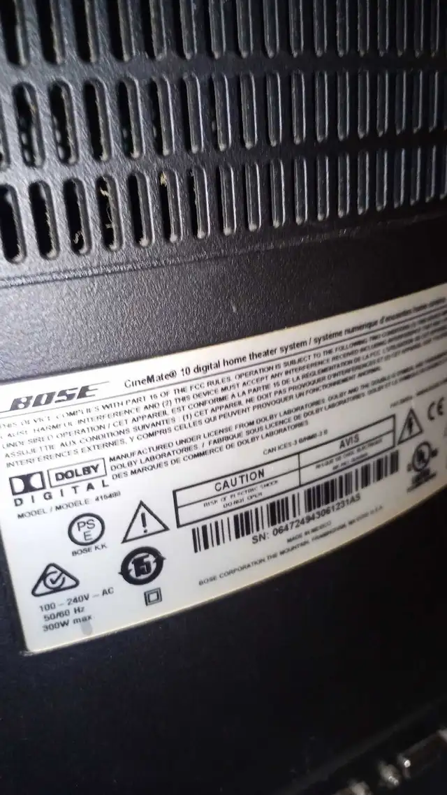 Bose CineMate home stereo subwoofer only in Stereo Systems & Home Theatre in Strathcona County - Image 3