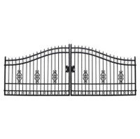 20FT Driveway Wrought Iron Gate I Home and Garden