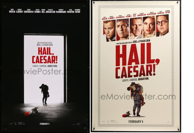 TWO  "HAIL, CAESAR" (2016) VARIANT ORIGINAL MOVIE POSTERS in Arts & Collectibles in Truro