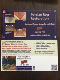 Area Rug Over Dyeing - Custom Colour Carpets and Rugs