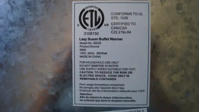 LAZY SUSAN BUFFET WARMER547501746139975682