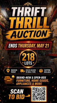 Online Auction - Great Deals Ending Thursday! City of Toronto Toronto (GTA) Preview