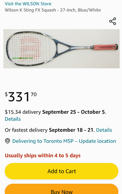 WILSON Squash Racquet/Racket K-Factor FX, View more