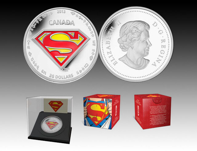 RCM 2013 Superman S-Shield $20 Pure Silver Coin in Arts & Collectibles in City of Toronto - Image 2